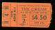 Cream Pacific Coliseum June 2, 1968 Canada Concert Ticket Stub Eric Clapton