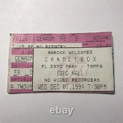 Candlebox FL Expo Park Hall Tampa Florida Concert Ticket Stub Vintage Dec 7 1994