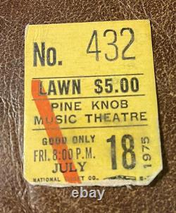 Carpenters Rare Concert Ticket Stub Clarkston, MI 07/18/1975