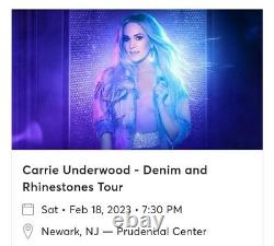 Carrie Underwood VIP Concert Ticket Prudential Center February 18, 2023