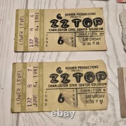 Charleston WV Civic Center/Huntington WV Rock/Country Concert Ticket Stubs