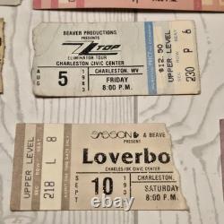 Charleston WV Civic Center/Huntington WV Rock/Country Concert Ticket Stubs Charleston WV Civic Center/Huntington WV Rock/Country Concert Ticket Stubs