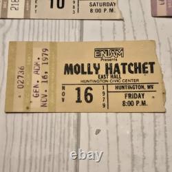 Charleston WV Civic Center/Huntington WV Rock/Country Concert Ticket Stubs