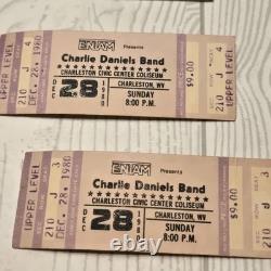Charleston WV Civic Center/Huntington WV Rock/Country Concert Ticket Stubs