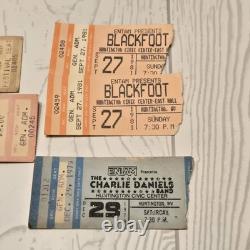 Charleston WV Civic Center/Huntington WV Rock/Country Concert Ticket Stubs