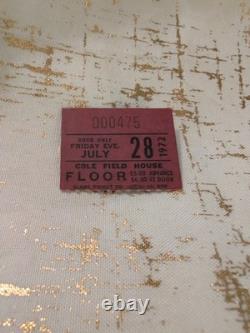 Cole Field House Black Sabbath & BOC July 28, 1972 Concert Ticket Stub RARE VTG