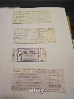 Collection Lot of 160+ Concert Ticket Stubs, Stones, Who, Springsteen, 90+ Shows