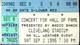 Concert For Hall Of Fame Ticket Stub 7 Hours Cleveland Stadium Rock 9/2/1995