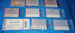 Concert Stub Lot Ticket Vintage Austin Texas Johnny Cash Tom Petty Ray Davies