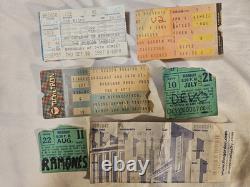 Concert Stubs And Tickets U2, Stones, Van Halen, Letterman, Ramones, Police And More