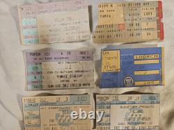 Concert Stubs And Tickets U2, Stones, Van Halen, Letterman, Ramones, Police And More