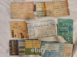 Concert Stubs And Tickets U2, Stones, Van Halen, Letterman, Ramones, Police And More