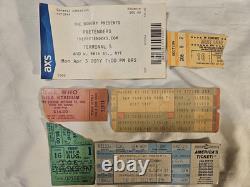 Concert Stubs And Tickets U2, Stones, Van Halen, Letterman, Ramones, Police And More