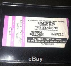 Concert Ticket Stub Eminem May 16 1999 My Name Is Slim Shady First Ave MN Rare