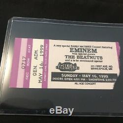 Concert Ticket Stub Eminem May 16 1999 My Name Is Slim Shady First Ave MN Rare