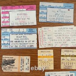 Concert Ticket Stub Lot of 33 Paul McCartney Elton John Ramones 80s 90s