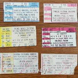 Concert Ticket Stub Lot of 33 Paul McCartney Elton John Ramones 80s 90s