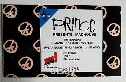 Concert Ticket Stub Prince Paris Bercy(france) 1987