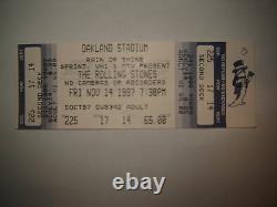 Concert Ticket Stub Rolling Stones 11/14/97 Unused Ticket