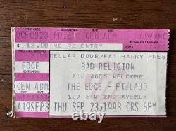 Concert Ticket Stubs 1990's Punk/ska Lot Of 11 Bad Religion, Green Day, NOFX, etc