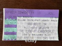 Concert Ticket Stubs 1990's Punk/ska Lot Of 11 Bad Religion, Green Day, NOFX, etc