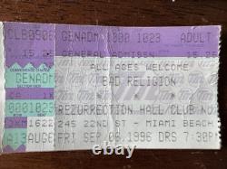 Concert Ticket Stubs 1990's Punk/ska Lot Of 11 Bad Religion, Green Day, NOFX, etc