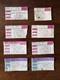Concert Ticket Stubs 1990's Rock/metal Lot Of 8 Metallica, Pantera, Danzig, Etc
