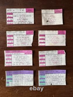 Concert Ticket Stubs 1990's Rock/Metal Lot Of 8 Metallica, Pantera, Danzig, etc