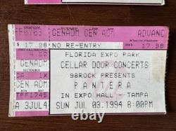 Concert Ticket Stubs 1990's Rock/Metal Lot Of 8 Metallica, Pantera, Danzig, etc