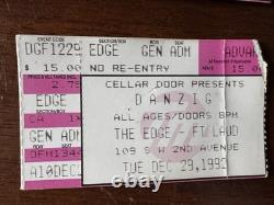 Concert Ticket Stubs 1990's Rock/Metal Lot Of 8 Metallica, Pantera, Danzig, etc