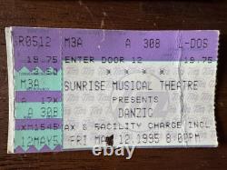 Concert Ticket Stubs 1990's Rock/Metal Lot Of 8 Metallica, Pantera, Danzig, etc