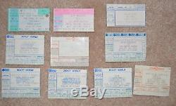 Concert Ticket Stubs 73 80s 90s DETROIT RUSH DIO AEROSMITH OZZY BON JOVI BOSTON