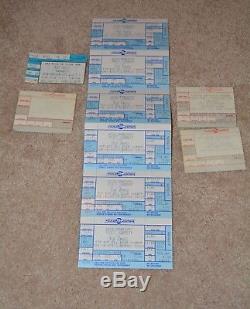 Concert Ticket Stubs 73 80s 90s DETROIT RUSH DIO AEROSMITH OZZY BON JOVI BOSTON