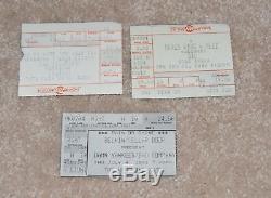 Concert Ticket Stubs 73 80s 90s DETROIT RUSH DIO AEROSMITH OZZY BON JOVI BOSTON