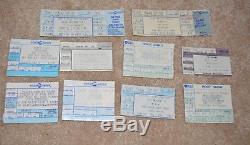 Concert Ticket Stubs 73 80s 90s DETROIT RUSH DIO AEROSMITH OZZY BON JOVI BOSTON