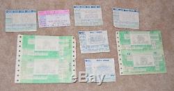 Concert Ticket Stubs 73 80s 90s DETROIT RUSH DIO AEROSMITH OZZY BON JOVI BOSTON