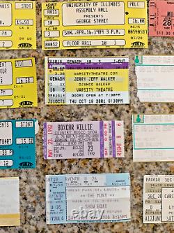 Concert Ticket Stubs'86-'03 (lot Of 27) U2, Willie, G. Strait, Hammer, G. Jones