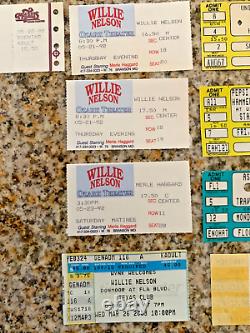 Concert Ticket Stubs'86-'03 (lot Of 27) U2, Willie, G. Strait, Hammer, G. Jones