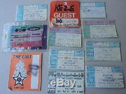 Concert Ticket Stubs, Backstage & Guest Passes, Autographs From the 80's & 90's