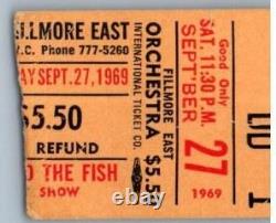 Country Joe & The Fish Concert Ticket Stub September 27 1969 Fillmore East NY