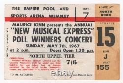 Cream Cat Stevens Spencer Davis Georgie Fame 5/7/67 NME Concert Ticket Stub