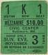Cream / Concert Ticket Stub Baltimore Civic Center Nov 3 1968 Rare