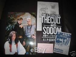 Cult 1985 Japan Tour Book Concert Program with Ticket Stub Flyer Goth SODOM