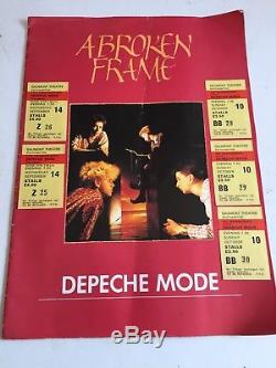 DAVE GAHAN DEPECHE MODE 1980, s TICKET STUBs + AUTOGRAPHED Concert Programme + 1