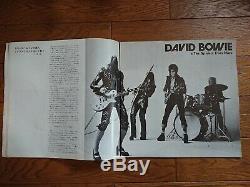 DAVID BOWIE 1973 1st JAPAN Tour Book Concert Program + Ticket Stub @ NAGOYA Rare