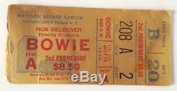 DAVID BOWIE Concert Ticket Stub July 19, 1974 INCLUDING Show Program ORIGINALS