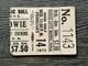 David Bowie Ticket Stub Radio City Nyc Feb 14 1973 Ziggy Stardust Concert Tour