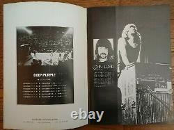 DEEP PURPLE 1973 JAPAN 2nd TOUR Tour Book Concert Program with TICKET STUB NAGOYA