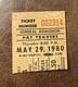 Def Leppard 9th Us Showithpat Travers Rare Concert Ticket Stub Portland 05/29/1980