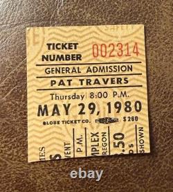 DEF LEPPARD 9th US SHOWithPAT TRAVERS RARE CONCERT TICKET STUB PORTLAND 05/29/1980